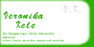 veronika kele business card